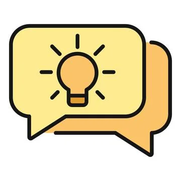 Communicating new ideas and sharing creative solutions Stock Illustration