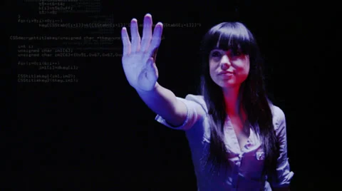 Communicating using touch screen technology. Tablet pc programming, debugging 스톡 동영상 32720985