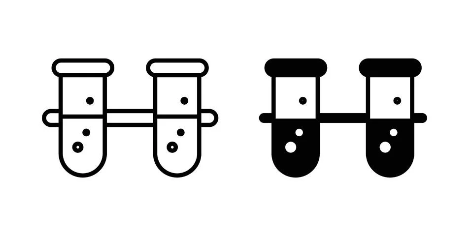 Communicating vessels icon vector design. EPS10 Stock Illustration