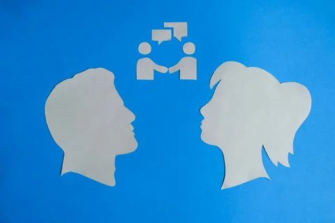 Communication and Agreement Between Two People Stock Photos