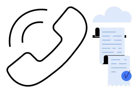 Communication and Document Management Illustrazione stock