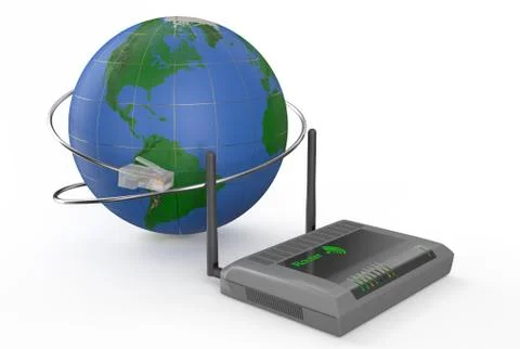 Communication and internet concept Illustrazione stock