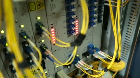 Communication and internet network server room Video stock 59140990
