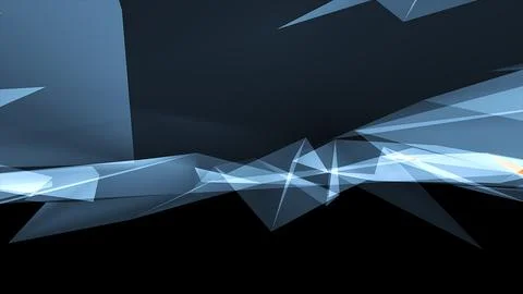 Communication and technology network concept with moving lines and dots. Stock Illustration