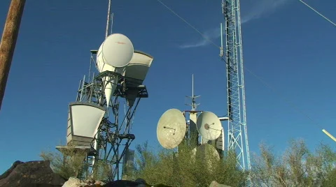Communication and TV Tower 库存影片 609142