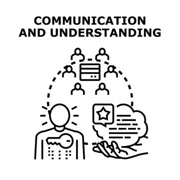 Communication and understanding for effective team collaboration Stock Illustration
