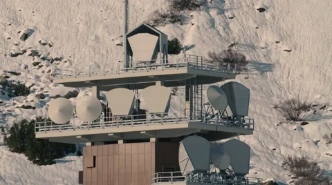 Communication Antenas Stock Footage 57890418