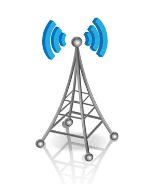 Communication Antenna Stock Illustration