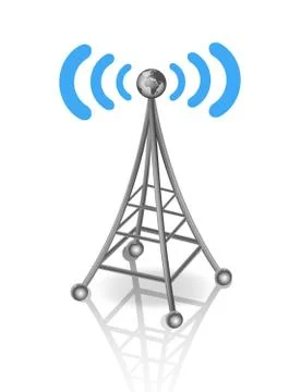 Communication Antenna Stock Illustration