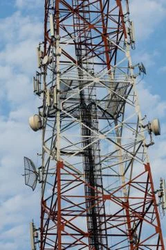 Communication antenna Stock Photos