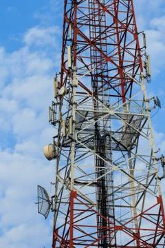 Communication antenna Stock Photos