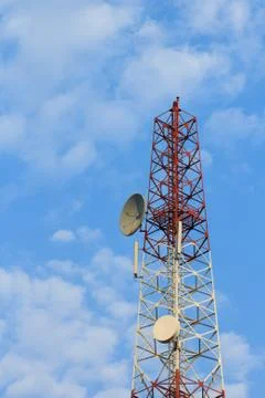Communication antenna Stock Photos