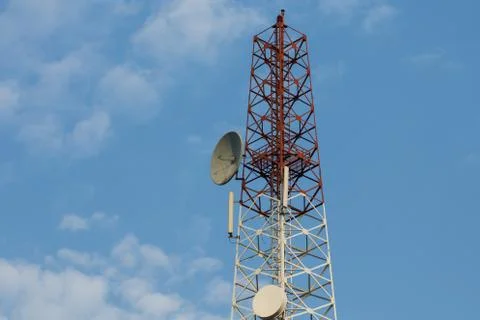 Communication antenna Stock Photos