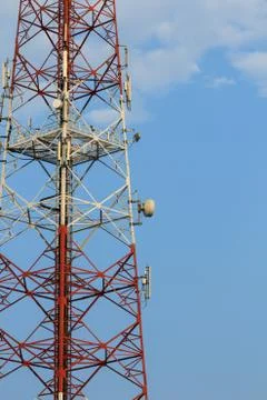 Communication antenna Stock Photos
