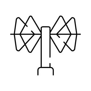 Communication antenna receiving transmitting wireless signal technology Stock Illustration