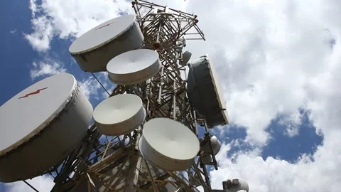 Communication  Antenna Timelapse Stock Footage 200138781