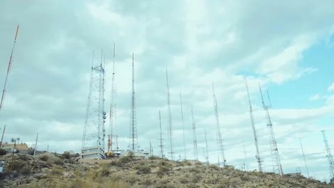 Communication Antennas Stock-Footage 233767472