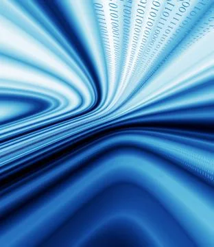 Communication, binary code data flow, internet concept internet concept, c... Stock Photos