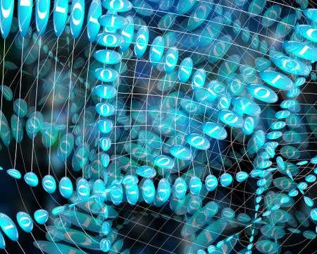 Communication binary code Stock Illustration