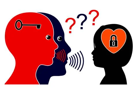 Communication Breakdown in Puberty Illustrazione stock