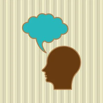 Communication with bubble design Stock Illustration