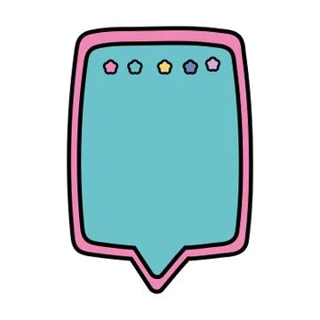 Communication bubble draw design vector illustration Illustrazione stock