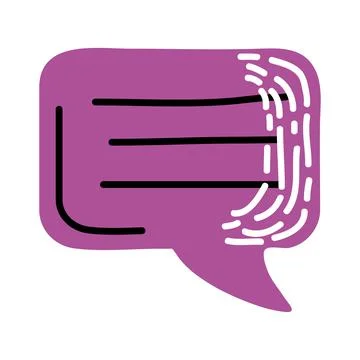 Communication bubble icon Stock Illustration