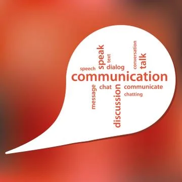 Communication bubble Stock Illustration