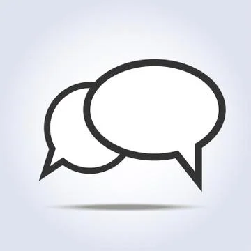 Communication bubbles icon Illustrazione stock
