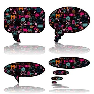 Communication bubbles Stock Illustration