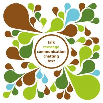 Communication bubbles Stock Illustration