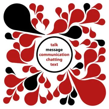 Communication bubbles Stock Illustration