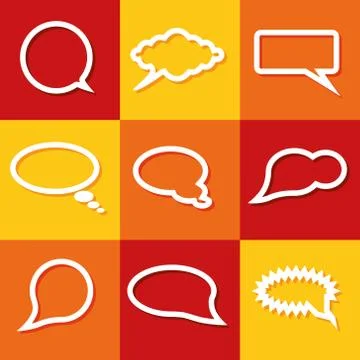 Communication bubbles Stock Illustration