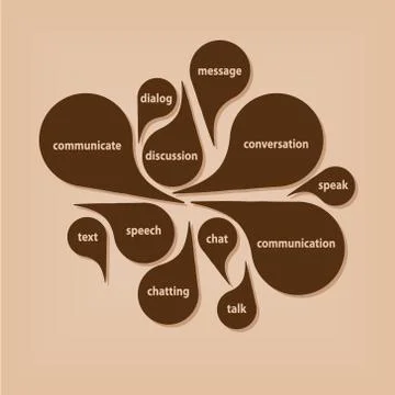 Communication bubbles Stock Illustration
