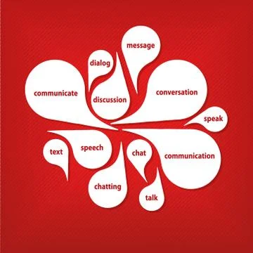 Communication bubbles Stock Illustration