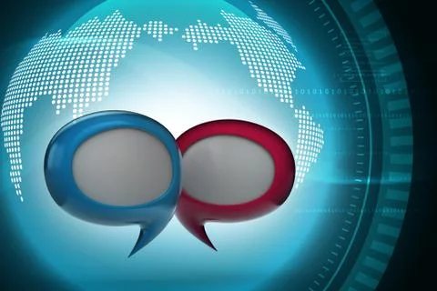 Communication bubbles Stock-Illustration