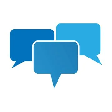 Communication bubbles.  logo template Stock Illustration