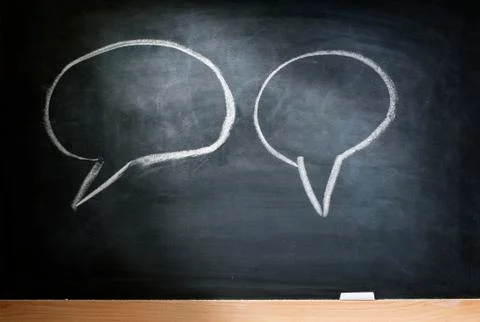 Communication bubbles Foto stock