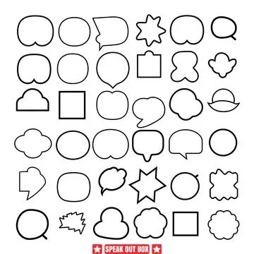 Communication Catalyst  Silhouettes for Expressing Ideas Illustrazione stock