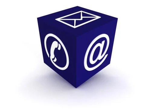 Communication Channels - blue Stock Illustration