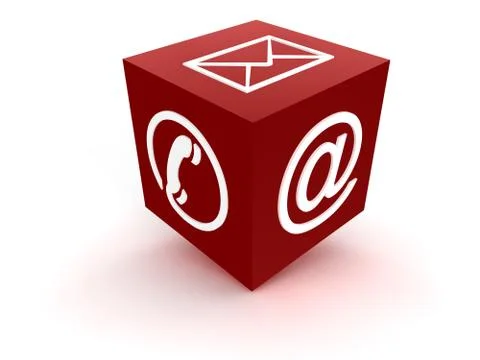 Communication Channels - red Stock Illustration