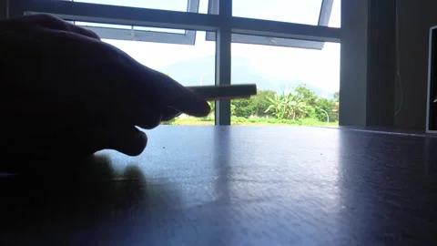 Communication via chat application Video stock 327769114