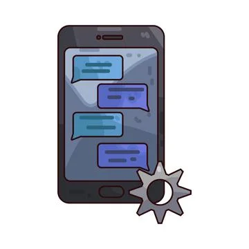 Communication chat illustration Stock Illustration
