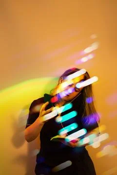 Communication with the client using two phones at the same time. Deadline in  Stock Photos
