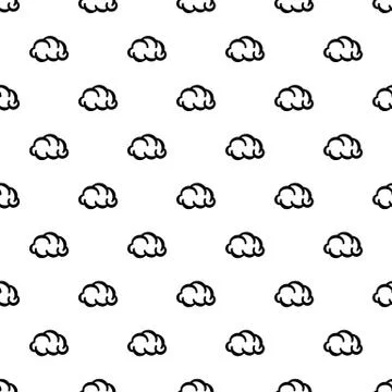 Communication cloud pattern seamless Illustrazione stock