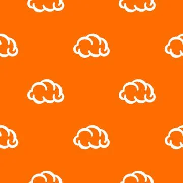 Communication cloud pattern vector orange Stock Illustration