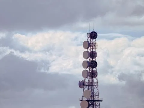 Communication in the clouds Foto stock