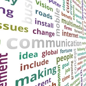 Communication concept 3d rendering Stock Illustration