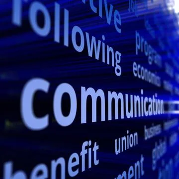 Communication concept 3d rendering 스톡 일러스트