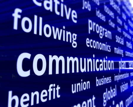 Communication concept 3d scene 스톡 일러스트